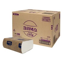 크리넥스 47227 드라이셀 천연펄프 핸드타올 F250, 반박스 10팩, 250매