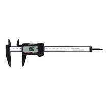 150mm 전자 디지털 캘리퍼스 플라스틱 다이얼 버니어 캘리퍼스 게이지 Pachometer 디지털 마이크로 미터 측정 도구, 검은색