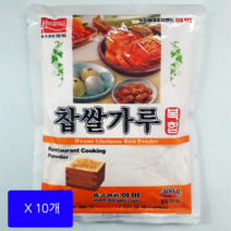 화미 찹쌀가루복합 300gX10개 식당용찹쌀가루 쿼바로우 김치찹쌀풀 화전, 10개, 300g
