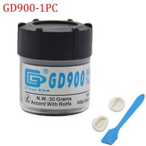 써멀 서멸 구리스 GD 30g 회색 나노 GD900 포함 실버 열 전도성 그리스 페이스트 실리콘 방열판 복합 4.8 중량/용적 K CPU 용, 01 1PC