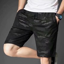 남자 밀리터리 허리밴딩 캐주얼 5부팬츠 반바지