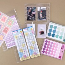 워너디스 A5 6공 스티커 바인더 리필 속지 (5종) 02. 세로 2포켓 속지 10매, 1개