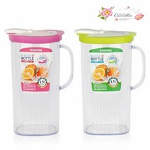 동백 손잡이 사각물병 1.5L 텀블러 W - 51668EA, 핑크