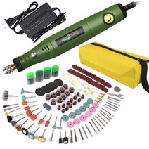 초음파 커팅기 컷팅기 110V/220V 전기 드릴 조각 펜 홈 DIY 미니 기계 전동 공구 Dremel 액세서리와 로타리 도구 세트, [15] Green361PCS, [01] 미국