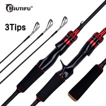 biutifu 루어 캐스팅 스피닝 1.681.82.1m 30t 탄소 2 낚싯대 209, 캐스트 1.68m 3tips