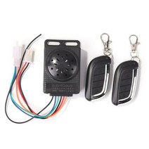 도난방지 자전거잠금장치 경보기 경보 시스템 전기 자전거스쿠터 EbikeBrushless 컨트롤러 교체 부품에 대 한 듀얼 원격 제어 36V 48V 60V 72V, 없음, 프랑스+Black