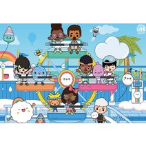 Toca Life 세계 사진 배경 Boca 베이비 샤워 남아/여아 첫 번째 생일 파티 맞춤 배너 장식 소품, [05] Vinyl 220x150cm, [02] 로얄 블루