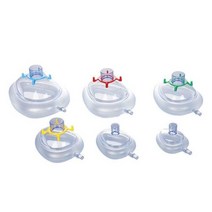 Canack 1pc 6pcs PVC 마취 마스크 성인과 를 일회용 Resuscitate 얼굴 6 크기, 6pcs Size0-5, 6pcs 사이즈0-5