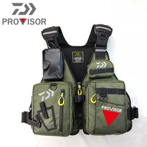 daiwa 낚시 구명 조끼 반사광 구조 경고 낚시 구명 조끼 다기능 멀티 포켓 고 부력 구명 조끼, 한 사이즈, k021