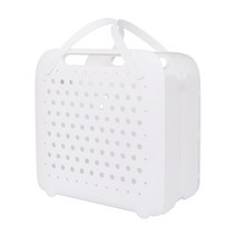 소소한정 대용량 접이식 빨래 바구니, 화이트
