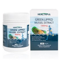 헬스피아 초록홍합 초록잎홍합 뉴질랜드 초록입홍합 1000mg 500정 Healthpia Green Lipped MUSSEL, 2개