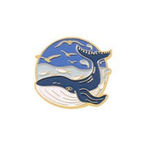 고래뱃지 고래 와펜 우영우 크리 에이 티브 재미 라운드 동물 에나멜 브로치 해양 생물 돌 상어 합금 핀 배지 패션 여자 보석 선물 친구 54