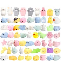 Kawaii Squishies Mochi Anima Squishy Toys For Kids 안티 스트레스 볼 스퀴즈 파티 생일 해소 완구 60-1 개, 1PCS