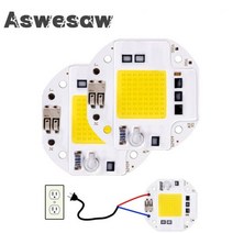 높은 전력 50W 70W 100W COB LED 칩 220V 110V 스포트 라이트 투광 조명 무료 다이오드 스마트 IC 필요 없음 드라이버, 220V_plant light | 100 W, 1개
