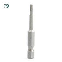 50mm Torx 스크루 드라이버 비트 T5 T6 T7 T15 T20 T25 T27 T30 1/4 인치 육각 섕크 전기 스크류 드라이, 05 T9