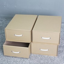 서랍식 종이수납함 리빙박스 56X37.5X18.5cm 4개종이수납박스 종이수납함 종이박스 수납정리함 리빙박스