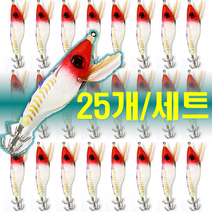 예피싱 25개입 왕눈이 에기 세트 쭈꾸미 갑오징어 문어채비 야광애기, YF29