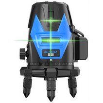 텐모아 360도 레이저 레벨기 직선기 연직기 수평기, 표준형 배터리 2개(잔량표시 X), 그린라이트 레이저 레벨기 풀세트(5라인)