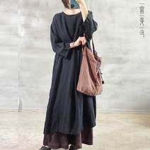이끼당 마연 워싱흔적 가운원피스