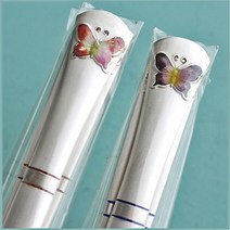 꽃나비 칠보 특 은수저 2벌 80% 부부 세트 상감도금 단체 혼례품 실속형 명절 예단 회사 선물 칠순 은제품 추석 제사 차례 고급 귀빈 판촉 답례품 관공서 부모님 전통 가격 파는곳, 종이무료포장