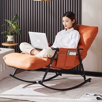 1인용 쇼파 안락 의자 흔들 수면 휴식 독서 거실, 사파이어 블루