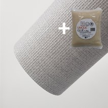 유니크 p7풀칠벽지 소폭합지 셀프도배세트 (벽지1롤+도배풀1포+깔지1), 린넨라이트그레이 세트