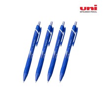 제트스트림 유니 볼펜 SXN-150 0.5mm, 블루, 4개입