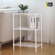화이트 메탈렉 3단선반450, 없음