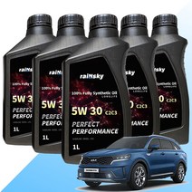 쏘렌토MQ4 합성엔진오일 100%합성유 가솔린 디젤 겸용 1L 올뉴/더뉴쏘렌토 쏘렌토R, 1개, 1000ml