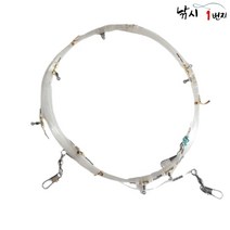 야부사메 황동추 갈치 기둥줄 채비 40호 8-12단, 8단, 1개