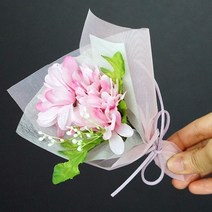 납골당 봉안당 미니 조화꽃다발 추모 성묘 49재 기일, 마젠타소국(양면테잎)