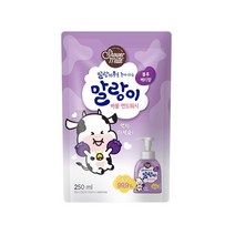샤워메이트 말랑카우 말랑이 버블 핸드워시 블루베리향 리필, 1개, 250ml