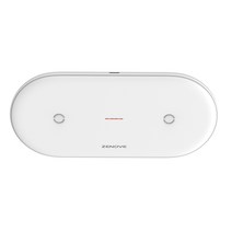 제노브 듀얼 무선충전기 AK270, 화이트, 1개