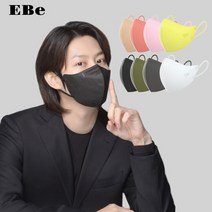 이비에 8컬러 KF94 마스크 10매 김희철 귀편한 새부리형 대형 중형 소형 초소형 세부리형, 베이지(공산품마스크)