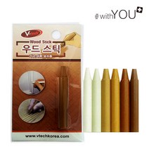 위드유 원목 강화 마루 보수제 우드스틱 45g, 밝은갈색