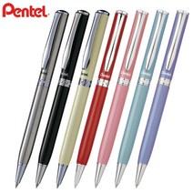 펜텔 스털링 유성볼펜/각인가능/B810/B811/사무용/0.8mm (전용케이스 증정), B811W-A 화이트, 각인O, 포장O