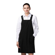 요들_ 핑클(미니)앞치마_스냅 YA-092 블랙 (M), 단품