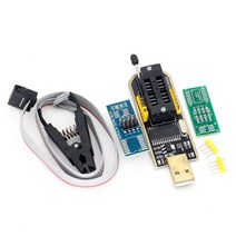 TZT CH341A 24 25 시리즈 EEPROM 플래시 BIOS USB 프로그래머 모듈 + SOIC8 SOP8 용 테스트 클립 93CXX25C, 1 Set