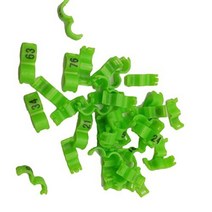 새훈련용품 100pcs 내부 2.7mm 3mm 4mm 4.5mm 5mm 비둘기 발 조류, 초록