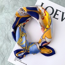 할머니 인견 50대 선물 실크 스카프 플리츠스카프 핑크 작은 사각형 긴 여성 여름 목 보호 목 얇은 명주 그물 어머니 선물