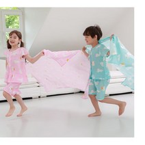 유아 꿀잠블랭킷 간편세탁 냉감담요 인견이불 3세이불