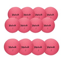 볼빅 비비드 소프트 우레탄 무광 골프공 3피스, 핑크, 1개