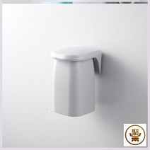 스텐벽걸이선반 자기흡입 칫솔컵 걸이식 진열장 양치 세수 심플 가정용 커플 치통 1755422166, 그레이