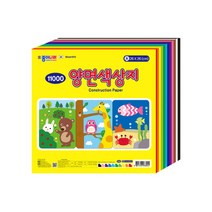 종이나라 11000 양면 색상지 대, 10색, 1개