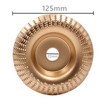 125mm 목재 앵글 그라인딩 휠 샌딩 조각 로타리 도구 그라인더 용 연마 디스크 텅스텐 카바이드 22mm 보어 쉐이핑, [01] Gold