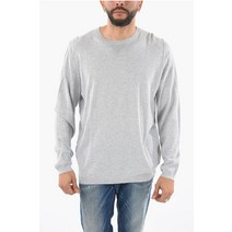Woolrich 라이트웨이트 코튼 CREW-NECK 스웨터 위드 RIBBED 커프 SLEEVE COWOMAG1706CH70 103