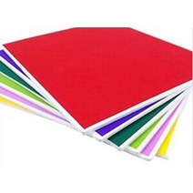 8절 칼라우드락 5T 29x44cm 스치로폼 판넬 보드롱 원단보드, C-39(형광노랑)