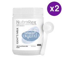 뉴트라렉스 뉴질랜드 고트 밀크 산양유 파우더 100% 400g 2 팩 NutraRex Goat Milk Powder