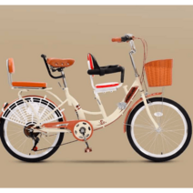 2인승 자전거 대여소 3인용자전거 바구니 등하원 공원, 7단상위 기본 보라