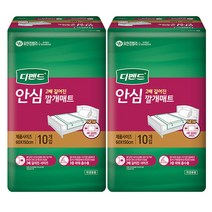 디펜드 남녀공용 안심 2배 길어진 깔개매트 60 x 150 cm, 10개입 x 2개
